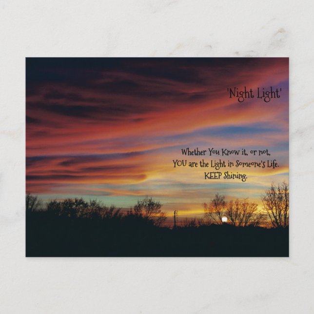 *'Night Light' design Postcard (Front)