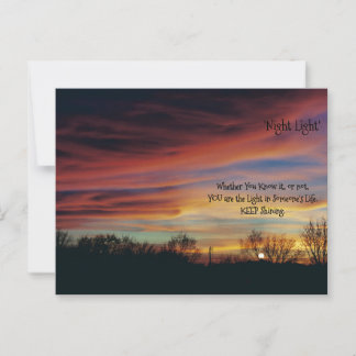 *'Night Light' design Postcard