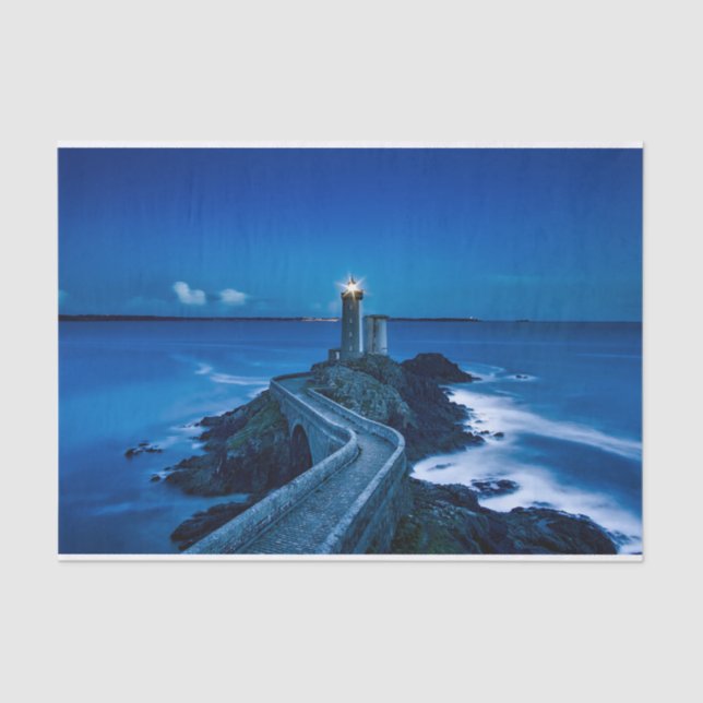 night lighthouse tissue paper (Front)