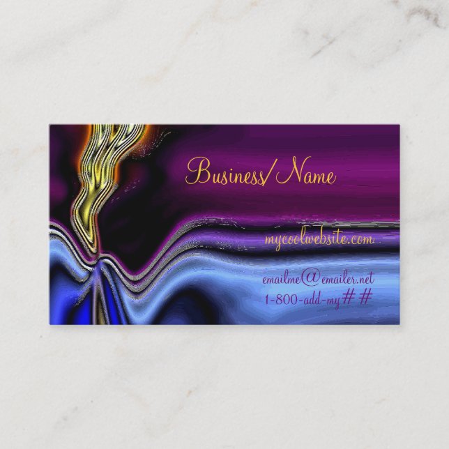 Night Lightning Business Card (Front)