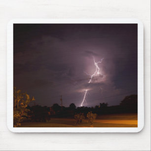 Night lightning Storm clouds Mouse Pad