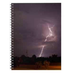 Night lightning Storm clouds Notebook