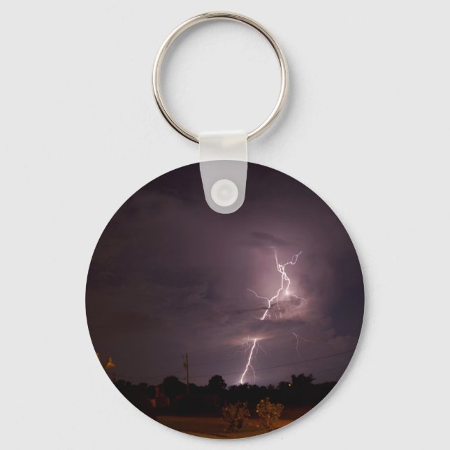 Night lightning Storm Keychain (Front)