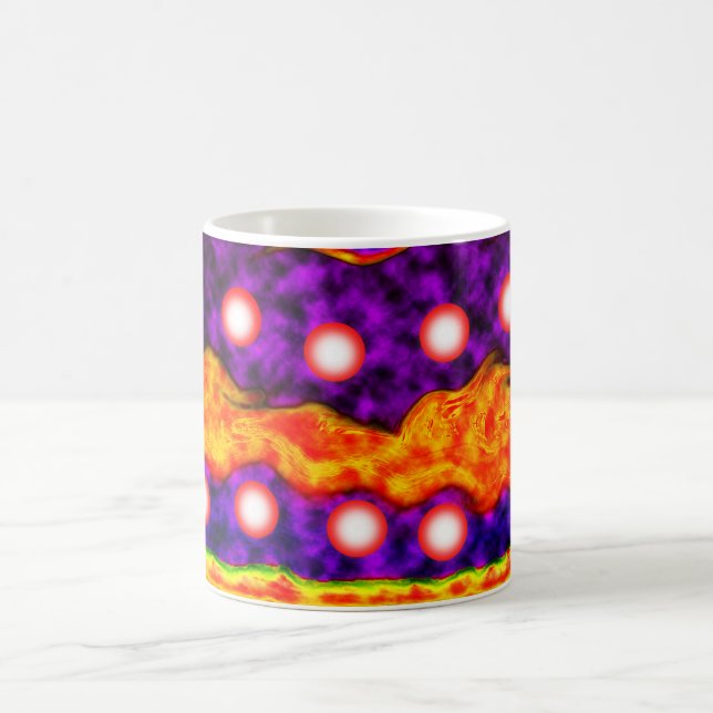 Night lights art coffee mug (Center)