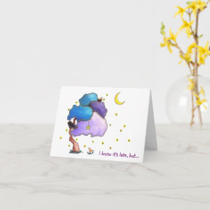 Night Lights, Belated Birthday Card