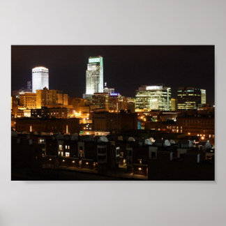 Night Lights of Omaha Poster