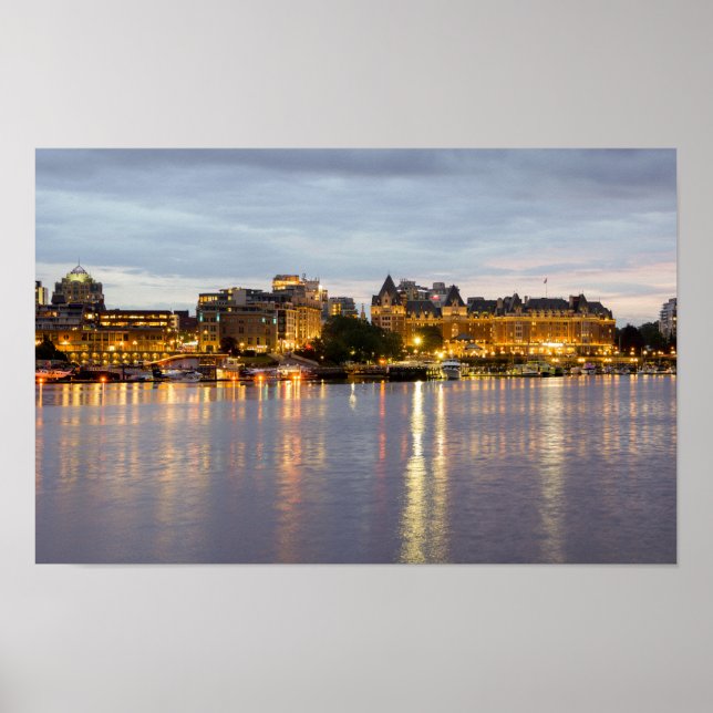 Night Lights of Victoria Harbour Poster (Front)