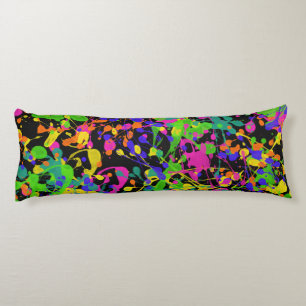 Night Lights Paint Splatter Body Cushion
