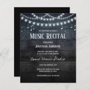Night Lights Rustic Music Recital Budget