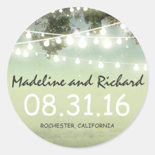night lights wedding stickers