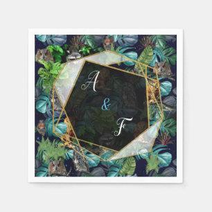 Night-live party celebration themes napkin