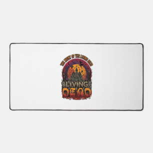 Night Living Dead Halloween Haunted House Witch Sk Desk Mat