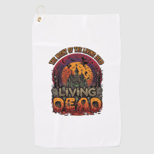 Night Living Dead Halloween Haunted House Witch Sk Golf Towel