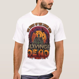 Night Living Dead Halloween Haunted House Witch Sk T-Shirt