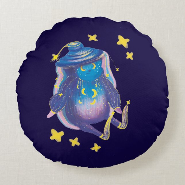 night magic hero round cushion (Front)