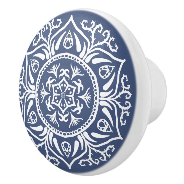 Night Mandala Ceramic Knob (Right)