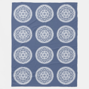 Night Mandala Fleece Blanket