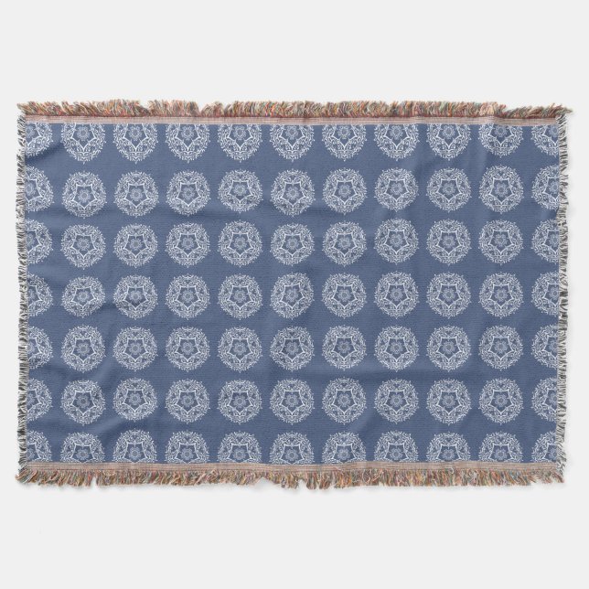 Night Mandala Throw Blanket (Front)