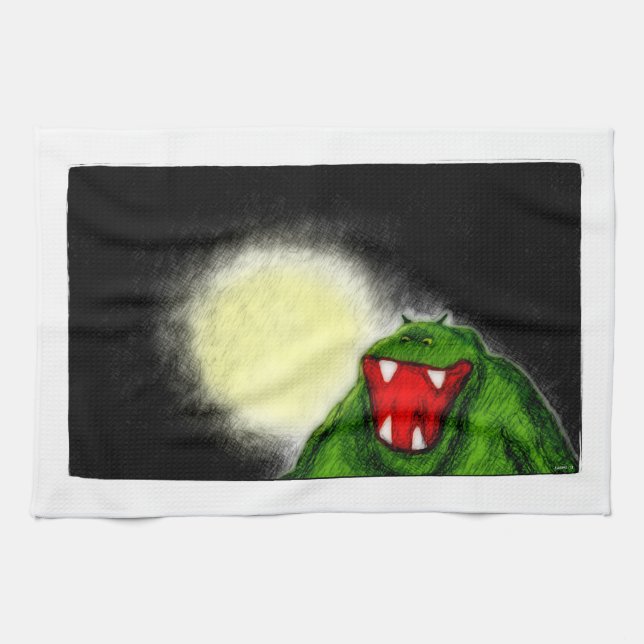 Night Monster Tea Towel (Horizontal)