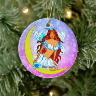 Night Moon Dream  Fairy ornament