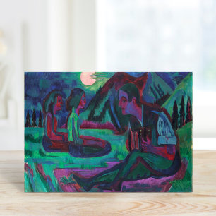 Night Moon   Ernst Ludwig Kirchner Card