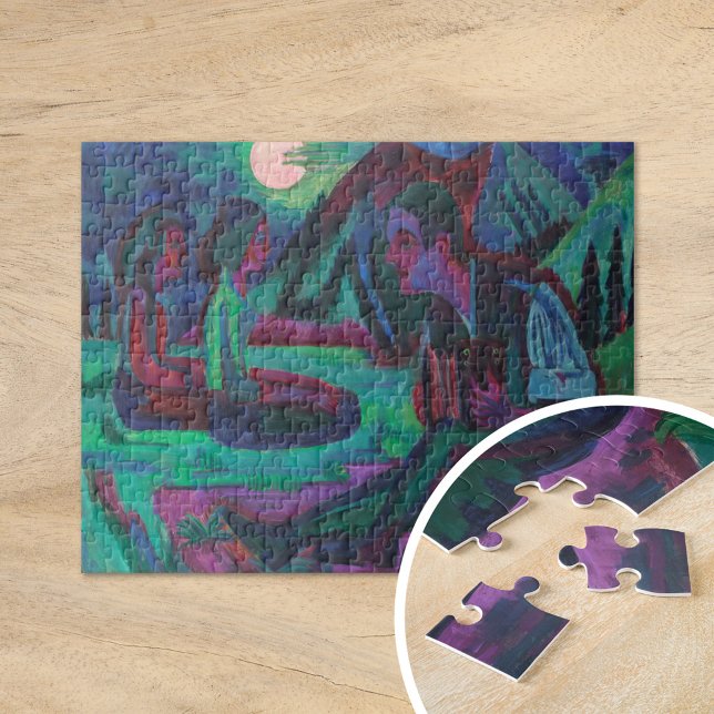 Night Moon | Ernst Ludwig Kirchner Jigsaw Puzzle (Creator Uploaded)