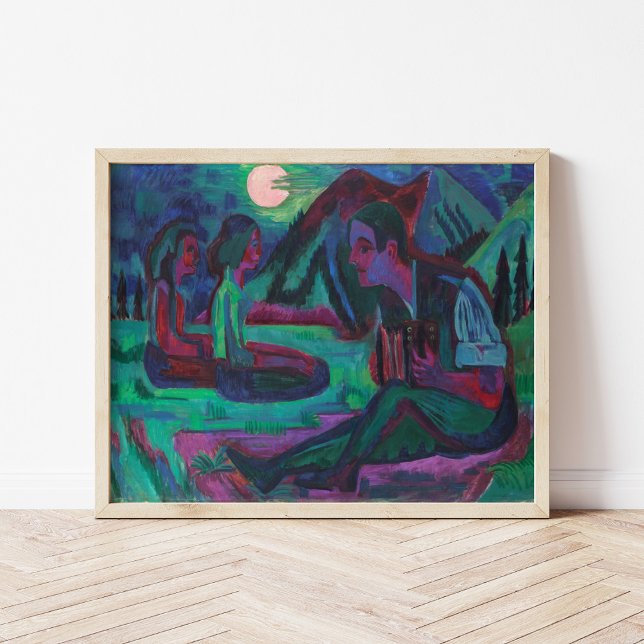 Night Moon | Ernst Ludwig Kirchner Poster (Creator Uploaded)