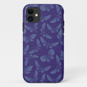 night moth butterflies background iPhone 11 case