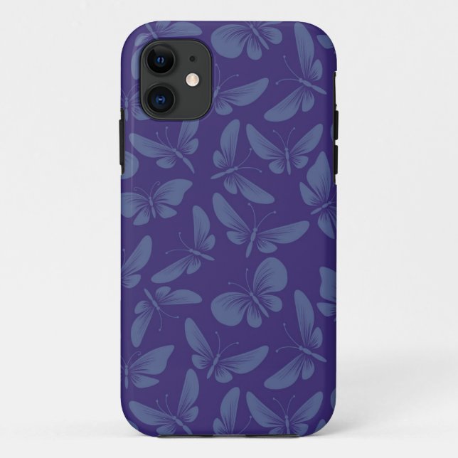 night moth butterflies background Case-Mate iPhone case (Back)