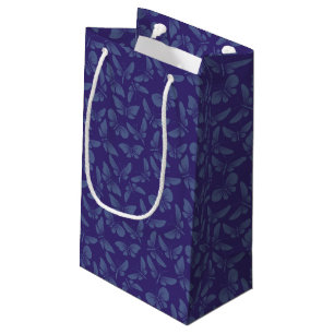 night moth butterflies background small gift bag