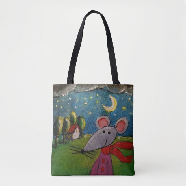 Night Mouse Tote Bag (Front)