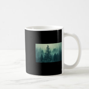 Night Nature Trees Outdoor Forest Green Mountains Coffee Mug