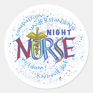 Night Nurse Motto  Sticker