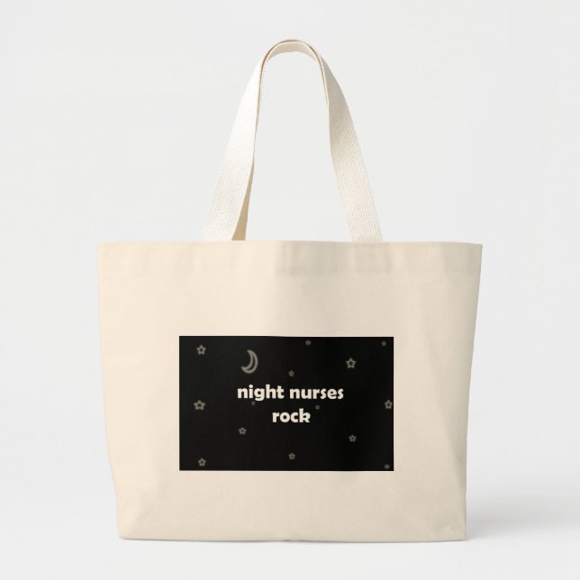 Night Nurses ROCK! Large Tote Bag (Front)
