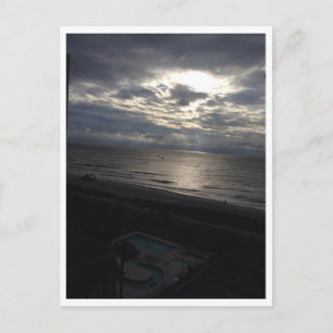 Night Ocean View Postcard