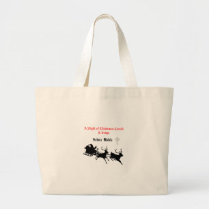 Night of Christmas Carols & Songs Large Tote Bag
