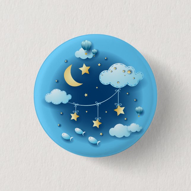 Night of Dreams 3 Cm Round Badge (Front)