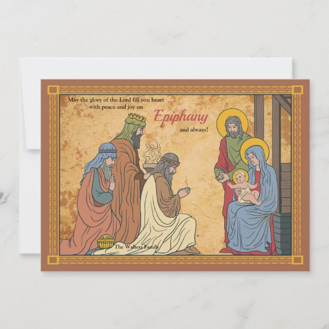 Night of Epiphany Holiday Card (Front)