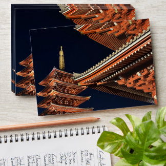 Night of Kaminarimon in Tokyo Japan Envelope