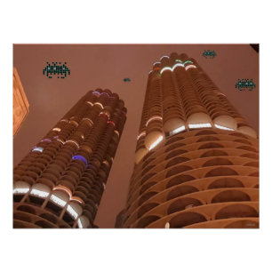 Night of the Marina City Invaders Poster