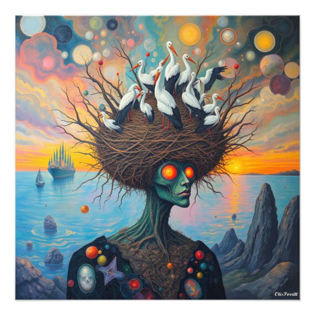 NIGHT OF THE STORKS PHOTO PRINT (Front)