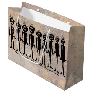 Night of the Walking Gigglers Petroglyph Large Gift Bag