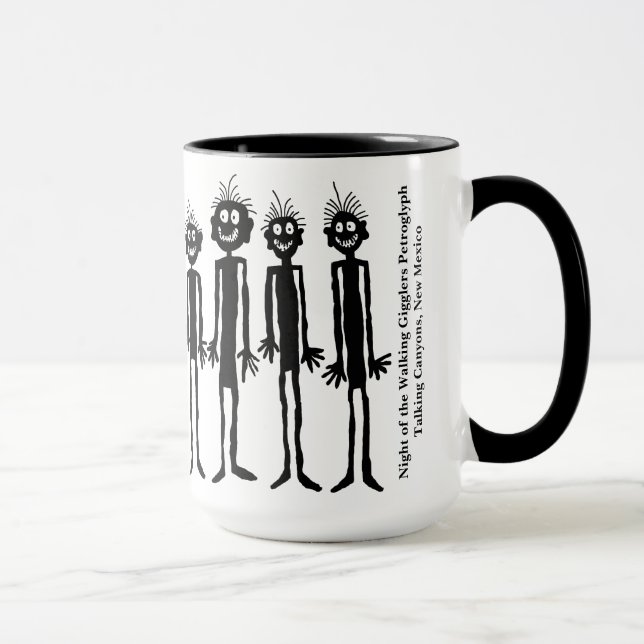 Night of the Walking Gigglers Petroglyph Mug (Right)