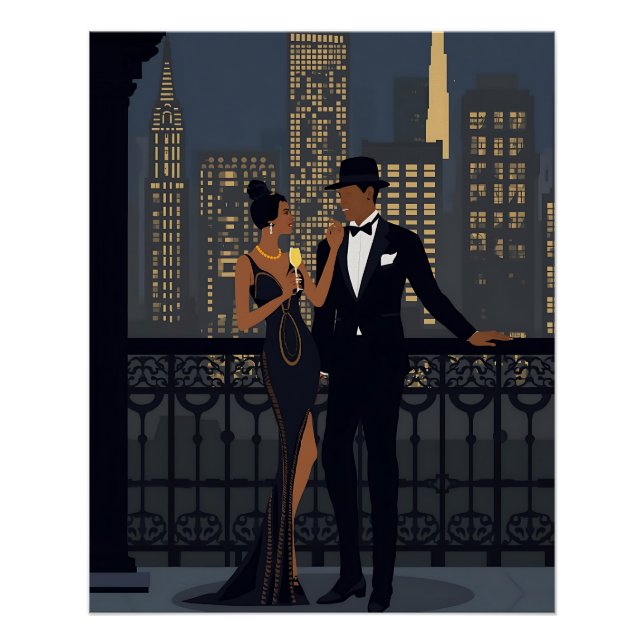 Night on the town poster (Front)