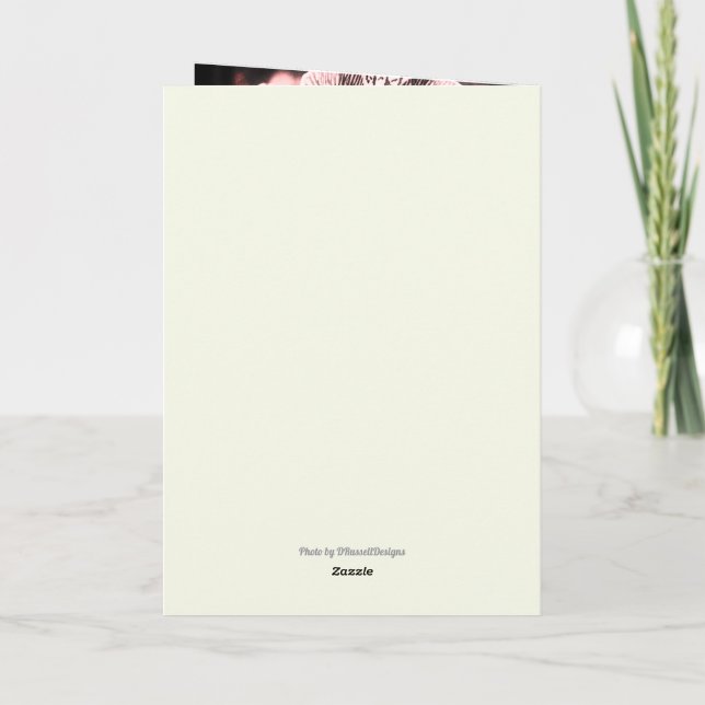 "Night Orchids" Folded Greeting Card (Back)