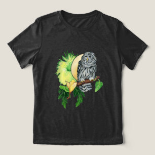 Night owl and moon Tri-Blend shirt