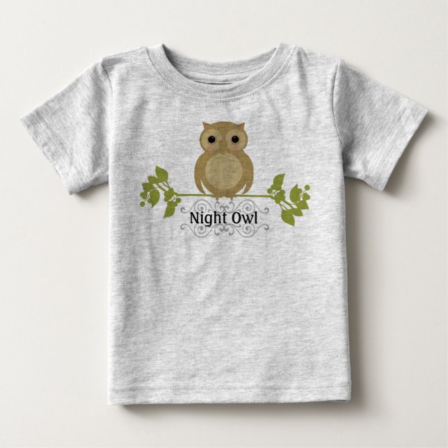 Night Owl Baby T-Shirt (Front)