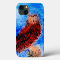 Night Owl Bird Art