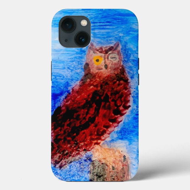 Night Owl Bird Art Case-Mate iPhone Case (Back)