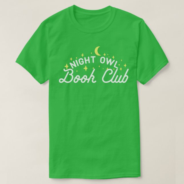 Night Owl Book Club T-Shirt (Design Front)